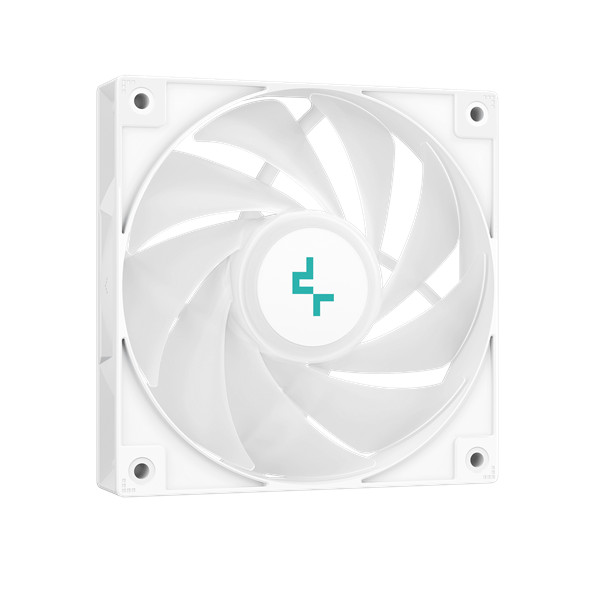 Deepcool cpu cooler - ag400 wh argb (31,6 db; max, 128,93 m3/h; 4pin, 4 db heatpipe, 12cm, pwm, a-rgb led, fehér)