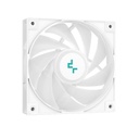 Deepcool cpu cooler - ag400 wh argb (31,6 db; max, 128,93 m3/h; 4pin, 4 db heatpipe, 12cm, pwm, a-rgb led, fehér)