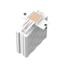 Deepcool cpu cooler - ag400 wh argb (31,6 db; max, 128,93 m3/h; 4pin, 4 db heatpipe, 12cm, pwm, a-rgb led, fehér)