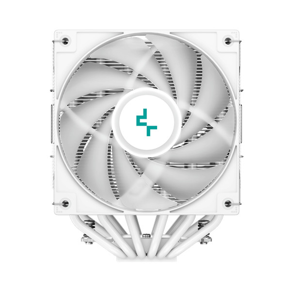 Deepcool cpu cooler - ag620 wh argb (29,4 db; max, 115,32 m3/h; 4pin pwm, 6 db heatpipe, 12cm, a-rgb led, fehér)