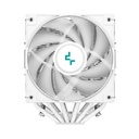 Deepcool cpu cooler - ag620 wh argb (29,4 db; max, 115,32 m3/h; 4pin pwm, 6 db heatpipe, 12cm, a-rgb led, fehér)