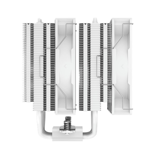 Deepcool cpu cooler - ag620 wh argb (29,4 db; max, 115,32 m3/h; 4pin pwm, 6 db heatpipe, 12cm, a-rgb led, fehér)