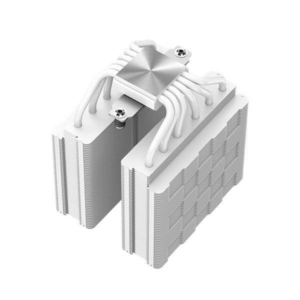 Deepcool cpu cooler - ag620 wh argb (29,4 db; max, 115,32 m3/h; 4pin pwm, 6 db heatpipe, 12cm, a-rgb led, fehér)