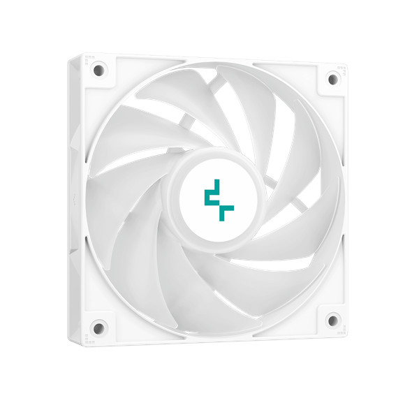 Deepcool cpu cooler - ag620 wh argb (29,4 db; max, 115,32 m3/h; 4pin pwm, 6 db heatpipe, 12cm, a-rgb led, fehér)