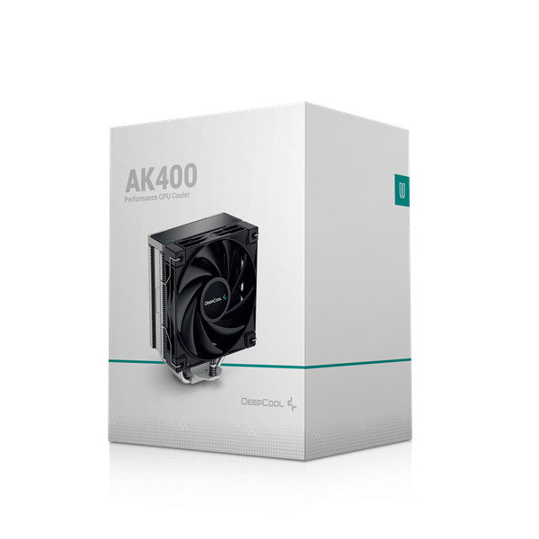 Deepcool cpu cooler - ak400 (29 db; max, 112,93 m3/h; 4pin csatlakozó, 4 db heatpipe, 12cm, pwm)