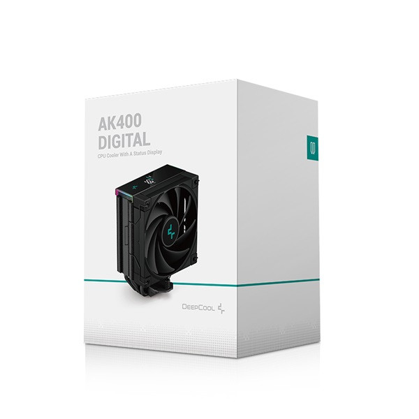 Deepcool cpu cooler - ak400 digital (28 db; max, 117,21 m3/h; 4pin csatlakozó, 4 db heatpipe, 12cm, pwm)