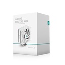 Deepcool cpu cooler - ak400 digital wh (28 db; max, 117,21 m3/h; 4pin csatlakozó, 4 db heatpipe, 12cm, pwm, fehér)