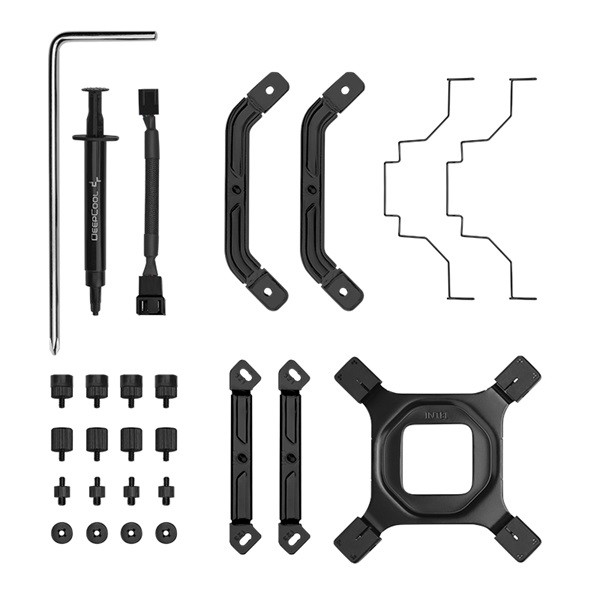 Deepcool cpu cooler - ak500 digital (28db; max, 117,21 m3/h; 4pin csatlakozó, 5 db heatpipe, 12cm, pwm, fekete)