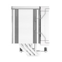 Deepcool cpu cooler - ak500 wh (31,5 db; max, 88,75 m3/h; 4pin csatlakozó, 5 db heatpipe, 12cm, pwm)