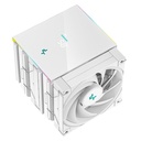 Deepcool cpu cooler - ak620 digital wh (28 db; max, 117,21 m3/h; 4pin csatlakozó, 6 db heatpipe, 2x12cm, pwm, fehér)