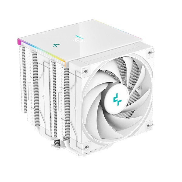 Deepcool cpu cooler - ak620 digital wh (28 db; max, 117,21 m3/h; 4pin csatlakozó, 6 db heatpipe, 2x12cm, pwm, fehér)