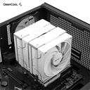 Deepcool cpu cooler - ak620 wh (28 db; max, 117,21 m3/h; 4pin csatlakozó, 6 db heatpipe, 2x12cm, pwm)