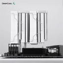 Deepcool cpu cooler - ak620 wh (28 db; max, 117,21 m3/h; 4pin csatlakozó, 6 db heatpipe, 2x12cm, pwm)