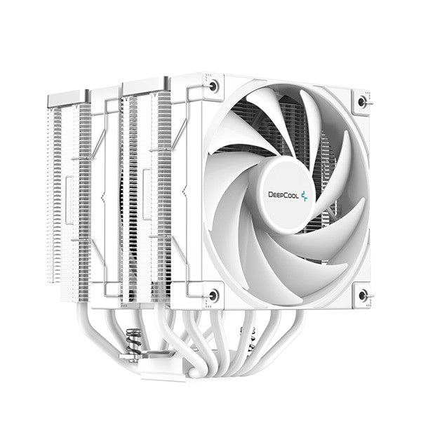 Deepcool cpu cooler - ak620 wh (28 db; max, 117,21 m3/h; 4pin csatlakozó, 6 db heatpipe, 2x12cm, pwm)