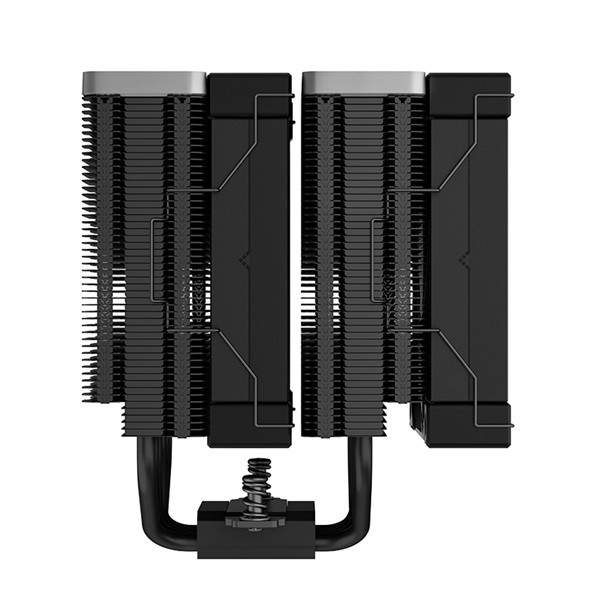 Deepcool cpu cooler - ak620 zero dark (28 db; max, 117,21 m3/h; 4pin csatlakozó, 6 db heatpipe, 2x12cm, pwm)