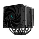 Deepcool cpu cooler - ak620 zero dark (28 db; max, 117,21 m3/h; 4pin csatlakozó, 6 db heatpipe, 2x12cm, pwm)