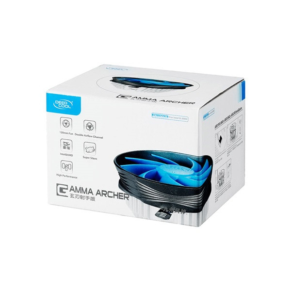 Deepcool cpu cooler - gamma archer (21db; max. 94,29 m3/h; 3pin csatlakozó; 12cm)