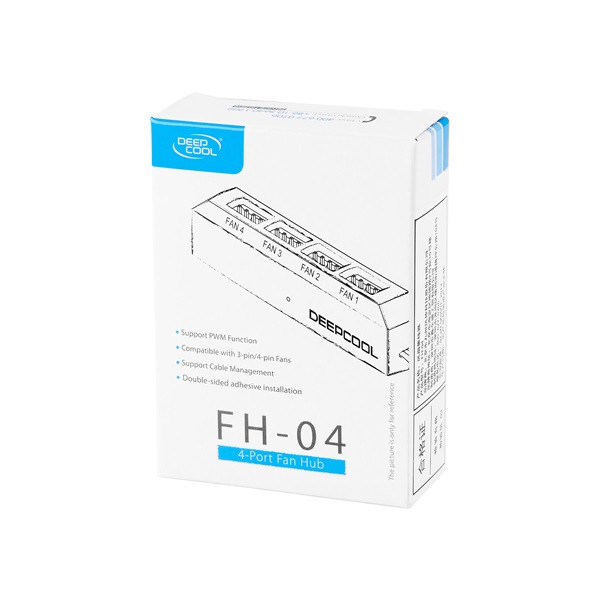Deepcool ventilátor tápkábel elosztó - fh-04 (4 db 4pin)