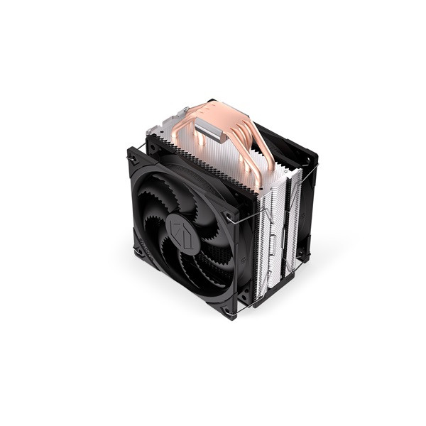 Endorfy cpu cooler - fera 5 dual fan (2x12 cm, 4 pin, 4x heatpipe, pwm, tdp 220w, fekete)