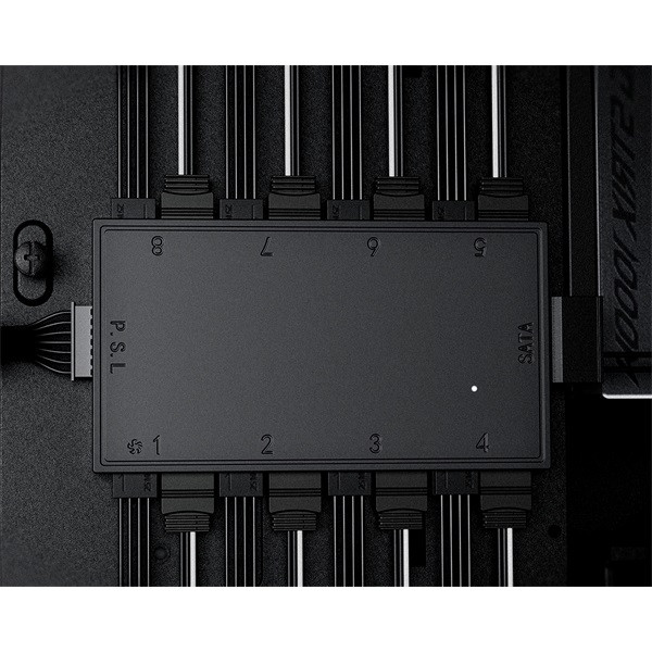 Id-cooling a-rgb elosztó - ha-08  (8 db pwm, 8 db a-rgb, sata)