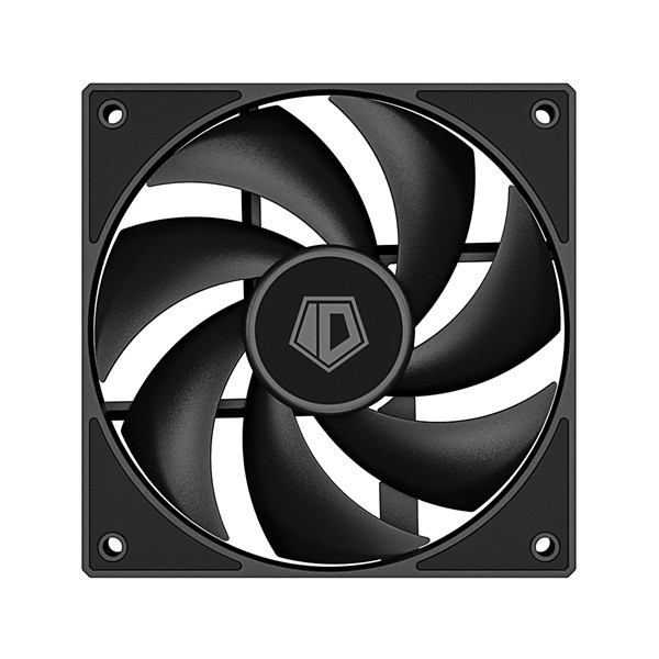 Id-cooling cooler 12cm - af-125-k trio (29,85db, max. 132,94 m3/h, 4pin, pwm, 3 x12cm, argb led, fekete)