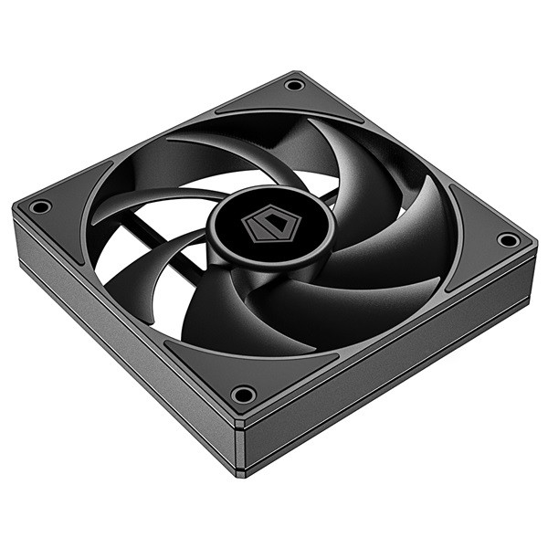 Id-cooling cooler 12cm - af-125-k trio (29,85db, max. 132,94 m3/h, 4pin, pwm, 3 x12cm, argb led, fekete)