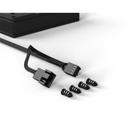 Id-cooling cooler 12cm - af-125-k trio (29,85db, max. 132,94 m3/h, 4pin, pwm, 3 x12cm, argb led, fekete)