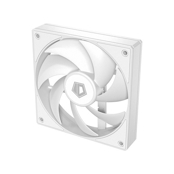 Id-cooling cooler 12cm - af-125-w trio (29,85db, max. 132,94 m3/h, 4pin, pwm, 3 x12cm, argb led, fehér)