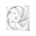 Id-cooling cooler 12cm - af-125-w trio (29,85db, max. 132,94 m3/h, 4pin, pwm, 3 x12cm, argb led, fehér)