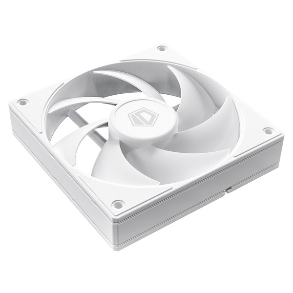 Id-cooling cooler 12cm - af-125-w trio (29,85db, max. 132,94 m3/h, 4pin, pwm, 3 x12cm, argb led, fehér)
