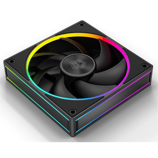 Id-cooling cooler 12cm - af-127-argb-k (29,9db, max. 132,52 m3/h, 4pin, pwm, 12cm, argb led, fekete)