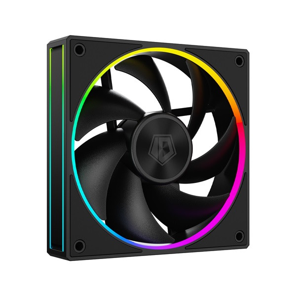Id-cooling cooler 12cm - af-127-argb-k trio (29,9db, max. 132,52 m3/h, 4pin, pwm, 3 x12cm, argb led, fekete)