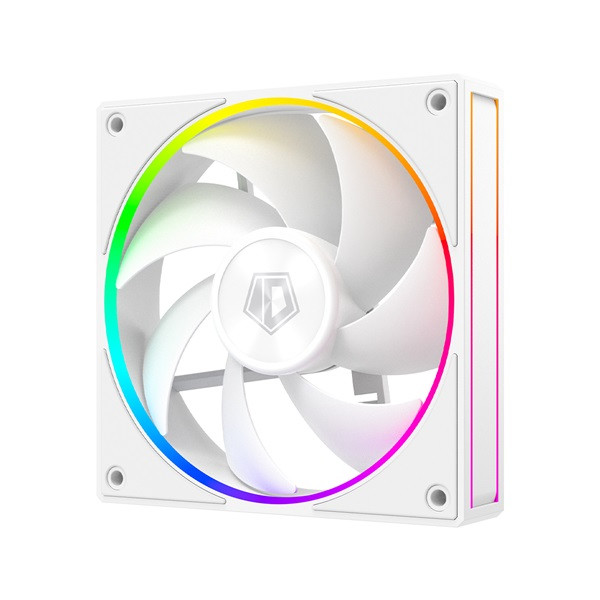 Id-cooling cooler 12cm - af-127-argb-w trio (29,9db, max. 132,52 m3/h, 4pin, pwm, 3 x12cm, argb led, fehér)