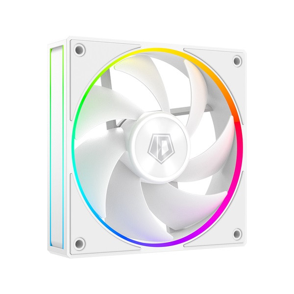 Id-cooling cooler 12cm - af-127-argb-w trio (29,9db, max. 132,52 m3/h, 4pin, pwm, 3 x12cm, argb led, fehér)