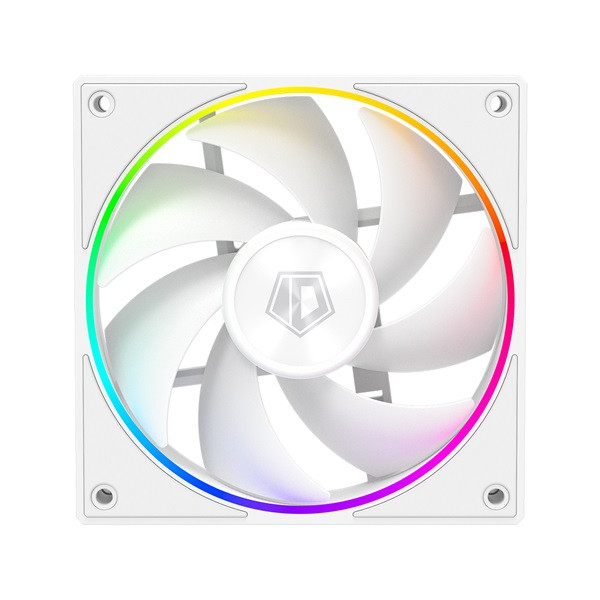 Id-cooling cooler 12cm - af-127-argb-w trio (29,9db, max. 132,52 m3/h, 4pin, pwm, 3 x12cm, argb led, fehér)