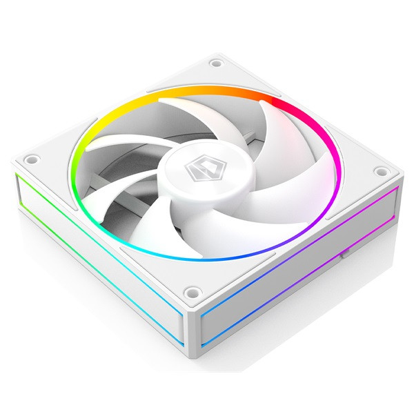Id-cooling cooler 12cm - af-127-argb-w trio (29,9db, max. 132,52 m3/h, 4pin, pwm, 3 x12cm, argb led, fehér)