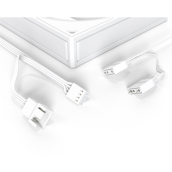 Id-cooling cooler 12cm - af-127-argb-w trio (29,9db, max. 132,52 m3/h, 4pin, pwm, 3 x12cm, argb led, fehér)