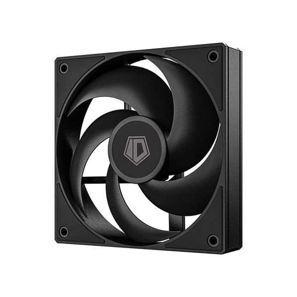 Id-cooling cooler 12cm - as-120-k (27,2db, max. 98,54 m3/h, 4pin, pwm, 12cm, fekete)
