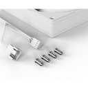 Id-cooling cooler 14cm - as-140-w (24,9db, max. 122,66 m3/h, 4pin, pwm, 14cm, fehér)
