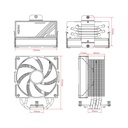 Id-cooling cpu cooler - frozn a410 argb (29.9db; max. 132,54 m3/h; 4pin, 4 db heatpipe, 12cm, a-rgb, pwm)
