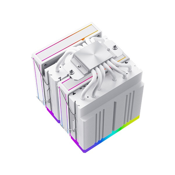 Id-cooling cpu cooler - frozn a620 argb white (29,9db; max 132,52 m3/h; 4pin csatlakozó, 6 db heatpipe, 2x12cm, pwm)