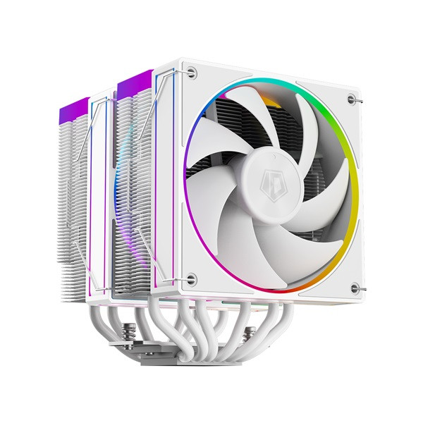 Id-cooling cpu cooler - frozn a620 argb white (29,9db; max 132,52 m3/h; 4pin csatlakozó, 6 db heatpipe, 2x12cm, pwm)