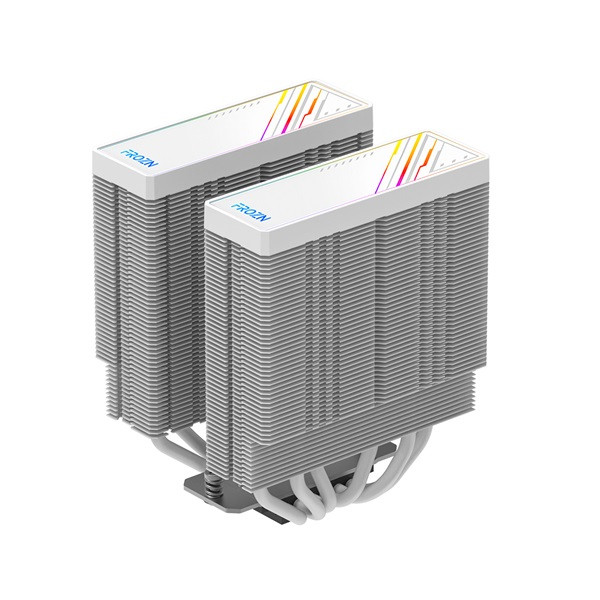 Id-cooling cpu cooler - frozn a620 argb white (29,9db; max 132,52 m3/h; 4pin csatlakozó, 6 db heatpipe, 2x12cm, pwm)