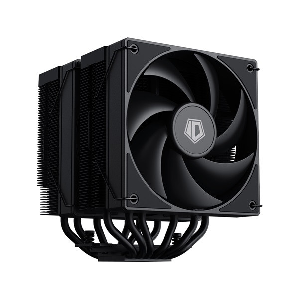 Id-cooling cpu cooler - frozn a620 black (29,85db; max 132,94 m3/h; 4pin csatlakozó, 6 db heatpipe, 2x12cm, pwm)