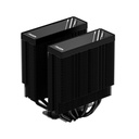 Id-cooling cpu cooler - frozn a620 black (29,85db; max 132,94 m3/h; 4pin csatlakozó, 6 db heatpipe, 2x12cm, pwm)