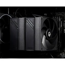 Id-cooling cpu cooler - frozn a620 black (29,85db; max 132,94 m3/h; 4pin csatlakozó, 6 db heatpipe, 2x12cm, pwm)