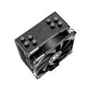 Id-cooling cpu cooler - se-224-xts black (28.9db; max. 118,93 m3/h; 4pin csatlakozó, 4 db heatpipe, 12cm, pwm)