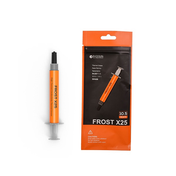 Id-cooling hőpaszta - frost x25 2g (hővezetési tényező:>10,5 w/m-k, hőállóság: 5., Viszkozitás: 560, 2 gramm)
