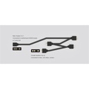 Id-cooling rgb elosztó - fs-04 argb  (1 db bemenet ,4 dbkimenet 3pin pwm)
