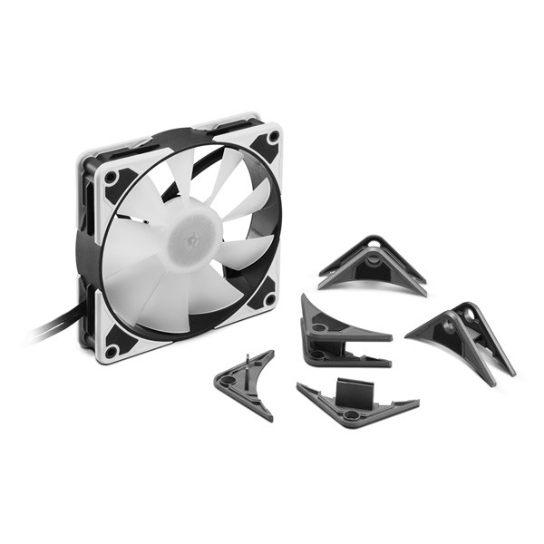 Sharkoon cooler 12cm - silentstorm 120 pwm rgb fan (20,4db; 93,6 m3/h; 1400rpm; 3pin + 4pin csatlakozó; ház hűtésre)